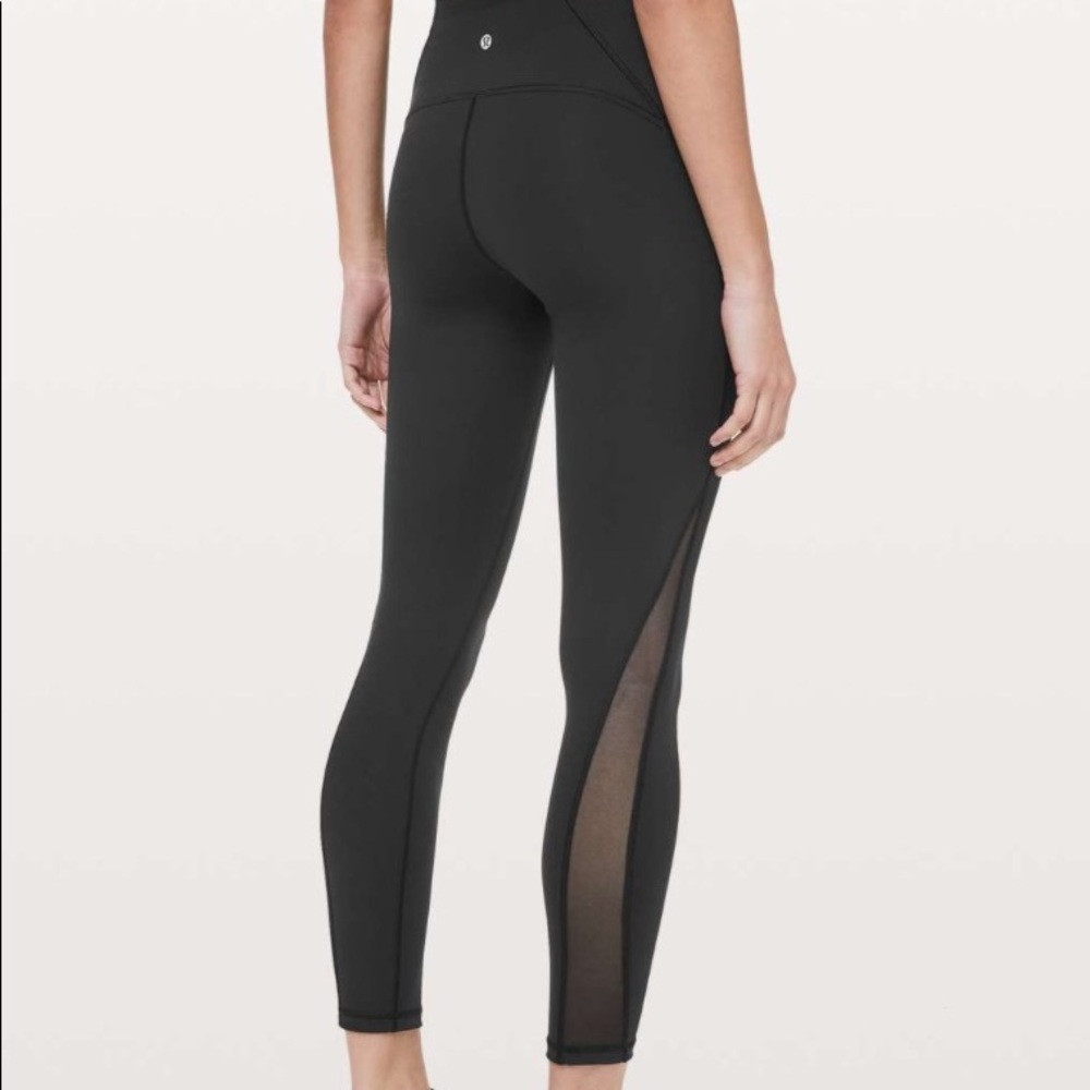 Black lululemon train times tight 25in inseam